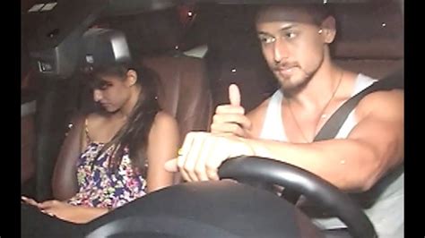 Tiger Shroff And Disha Patani Spotted Together In Car Youtube