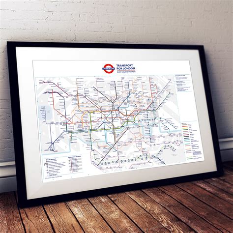 Buy Standard London Underground Tube Station Map Poster