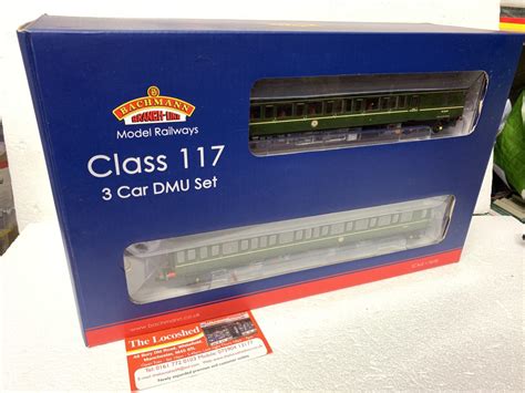 Bachmann 35 500 Class 117 3 Car Dmu Br Green Speed Whiskers As New