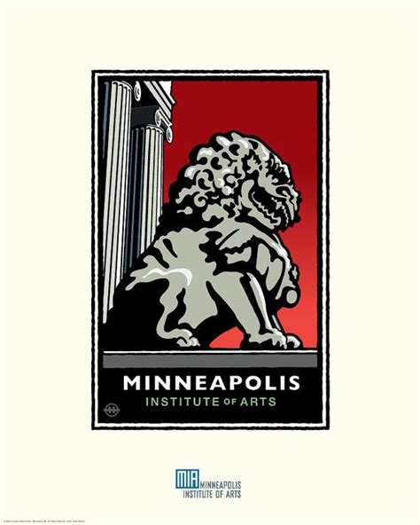 Landmark Series Minneapolis Institute Of Arts Mn By Numericpress Framed