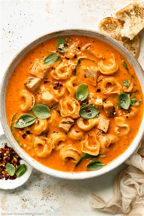 Easy Chicken Tortellini Soup No Spoon Necessary