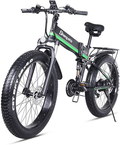 Shengmilo Mx01 1000w Electric Bicycle Folding Mountain Bike Fat Tire