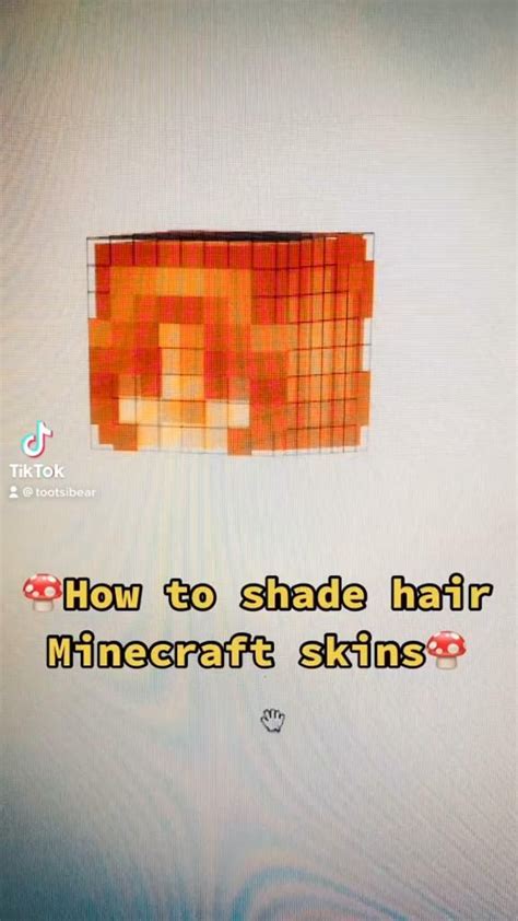 Minecraft Hair Shading Video Diy Minecraft Minecraft Skin Minecraft