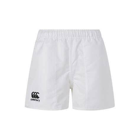 Canterbury Junior Professional Polyester Rugby Short White 10 Years