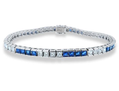 Blue nile offers the finest platinum bracelets including a selection of diamond tennis bracelets, bangles and more. Tiffany & Co Platinum Blue Sapphire & 7.50ct Diamond ...