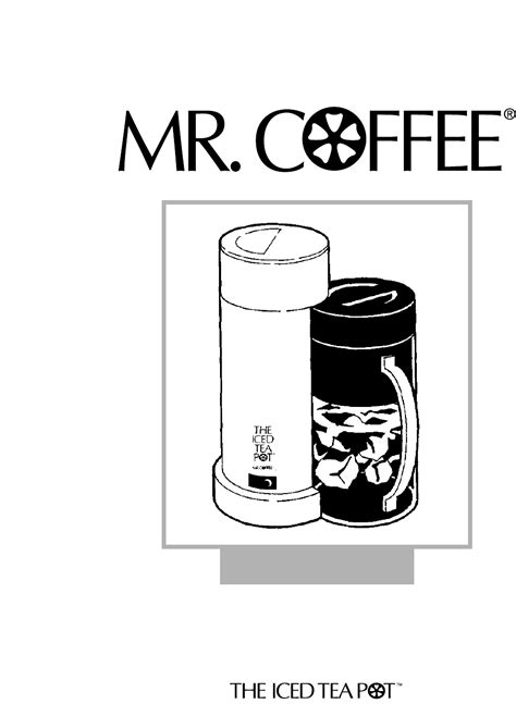 This coffee maker is awesome! Mr. Coffee Ice Tea Maker TM1 User Guide | ManualsOnline.com