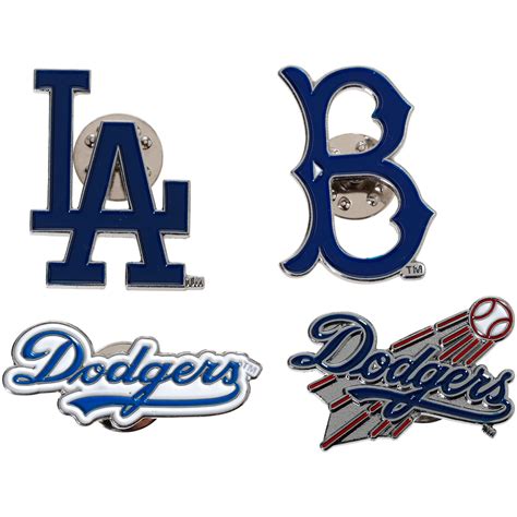 Los Angeles Dodgers Cooperstown Collection 4 Pin Set Dodgers Los