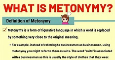 Metonymy: Definition and Examples of Metonymy in Literature and Speech ...