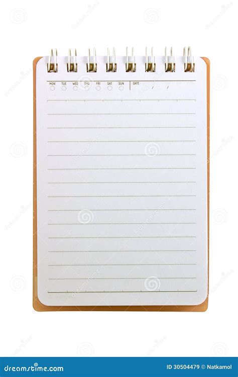 Notepad Paper Stock Image Image Of Paper Copybook Background 30504479