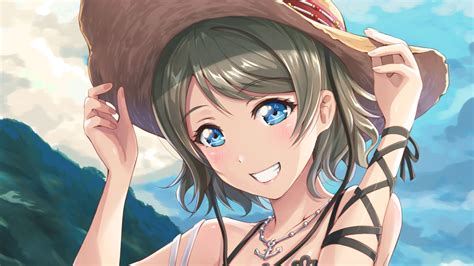 Desktop Wallpaper Watanabe You Love Live Smile Hat