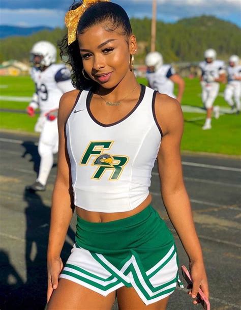follow poppin baddie💋 cheer outfits cheerleading outfits most beautiful women black girls