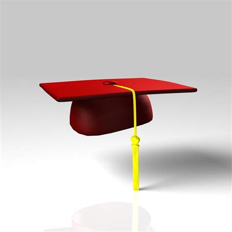 3d Graduation Cap Model