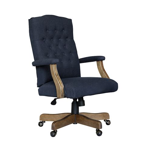 Lipper writing workstation desk and chair. BOSS Executive Denim Blue Commercial Grade Linen Chair ...