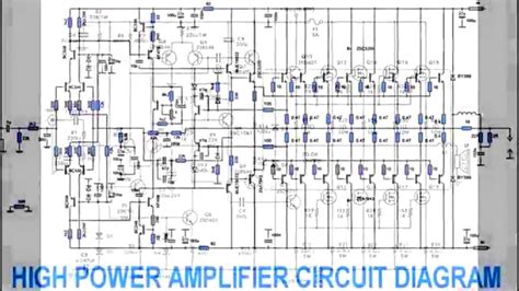 Transistor audio amplifier circuit diagram. Component, Power Amplifier Design Youtube Class D Schematic Diagram Maxresde: class a power ...