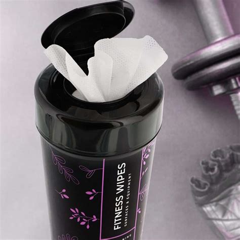Wipex Natural Fitness Equipment Wipes Lavender Essential Oilvinegar
