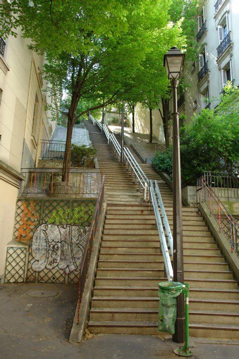 Les Escaliers De La Butte Montmartre
