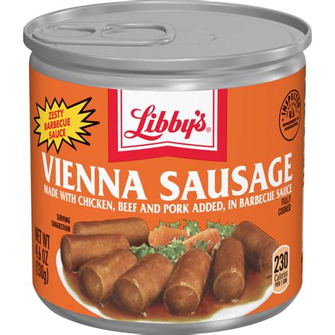 Libbys Vienna Sausage With Barbecue Sauce 46 Ounce