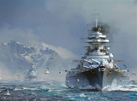Battleship Bismarck Wallpaper