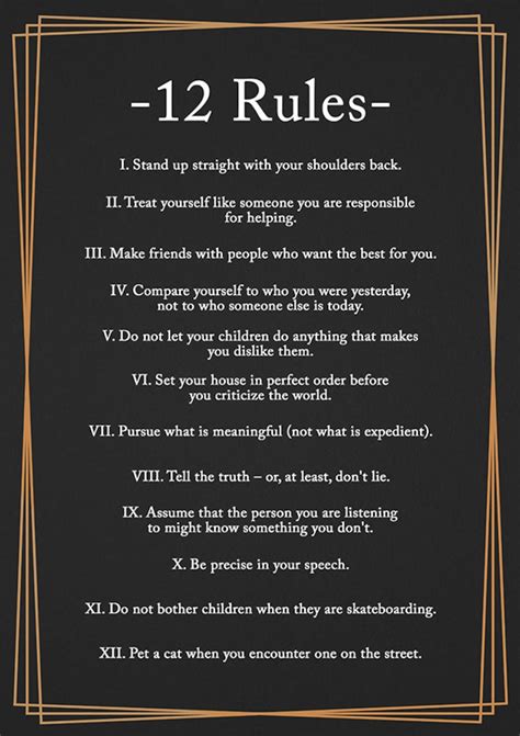 12 Rules For Life Inspirational Positive Quotes 7 Rules Of Life