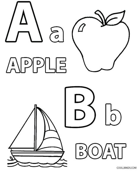 Free Coloring Pages For Kids Alphabet Coloring Pages