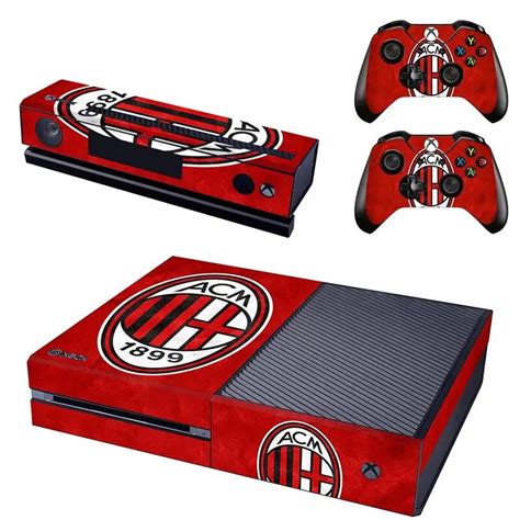 Football Ac Milan Vinyl Skin Sticker For Xbox One Console Kinect