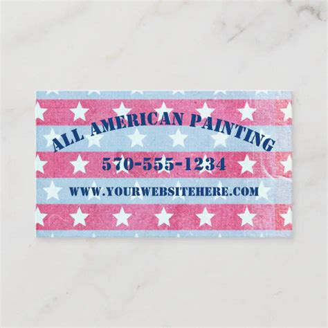 Stars And Stripes Patriotic Red White And Blue Business Card Zazzle
