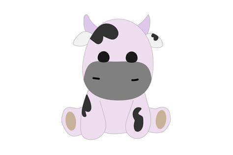 Cute Cow Cartoon Svg
