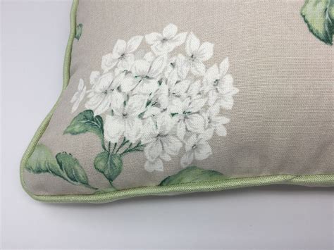 18 Laura Ashley Heligan Linen Hydrangea Cushion Cover Etsy