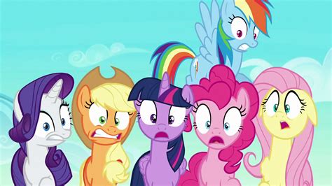 Image Mane Six Scared S6e2png My Little Pony Friendship Is Magic