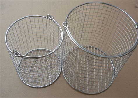 Round Stainless Steel Wire Mesh Baskets 304 316 Wire Mesh Filter Basket