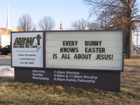 Church Sign Epic Fails “bunny Love” Edition Christian Piatt