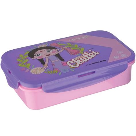 Buy Yellow Spark Chota Bheem Large Size Lunch Box With Inner Container And Fork And Spoon