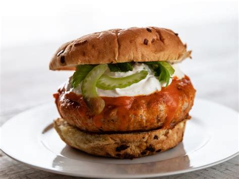 Anne marie ree drummond is an american blogger, author, food writer, photographer and television personality who lives on a working ranch. Buffalo Chicken Burgers Recipe | Ree Drummond | Food Network