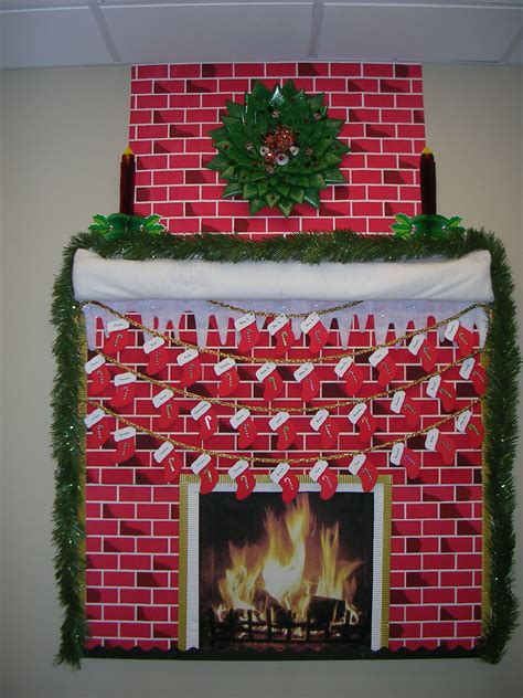 Collection by ana alves • last updated 2 weeks ago. Classroom bulletin board turned fireplace (printed the ...