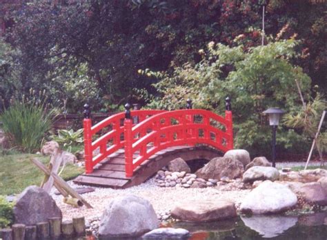 5 Foot 10 Red Japanese Garden Bridge Bridges For Gardens