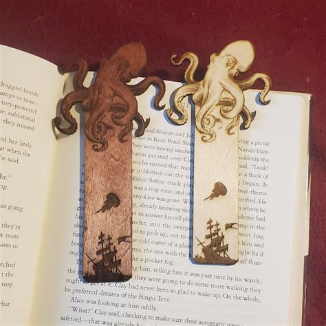 octopus bookmark etsy