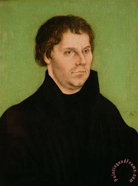 Lucas Cranach The Elder Portrait Of Martin Luther Painting Portrait