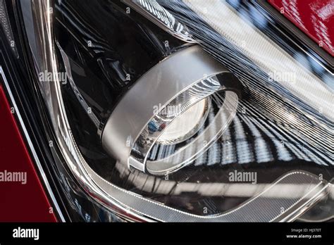 Type Headlights Of The Vehicle Note Shallow Depth Of Field Stock Photo