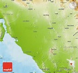 Physical Map of Hermosillo