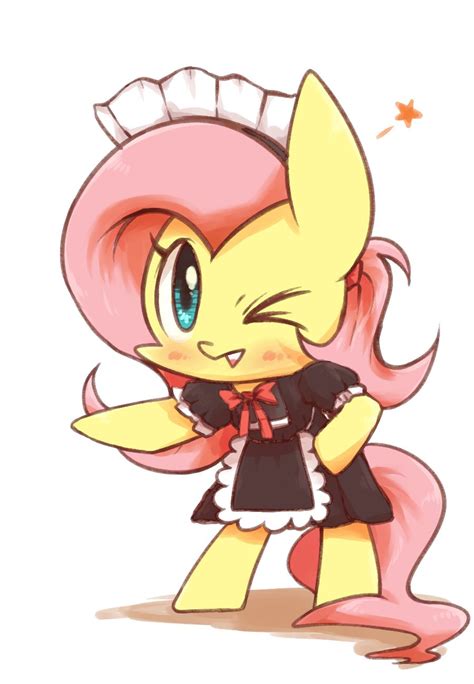 maid fluttershy by joycall3 on deviantart fluttershy maid deviantart