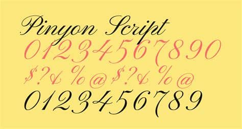 ✓ pinyon script is a romantic round hand script style font. Pinyon Script free Font - What Font Is