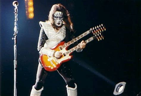 Ace On The Reunion Tour With His Custom Double Neck Ace Frehley