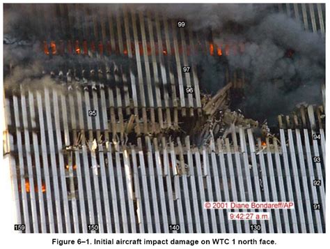 Humint Events Online The Wing Damage To The Wtc Outer Wall