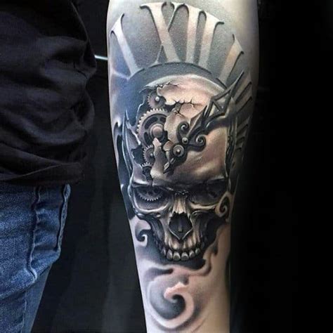 Skull Forearm Tattoos For Men Forearm Unterarm Calaveras Antebrazo