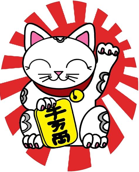 Maneki Neko The Kawaii Lucky Cat By Gryffon Redbubble