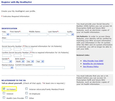 Registration VA Online Rx Refill for Veterans - My HealtheVet
