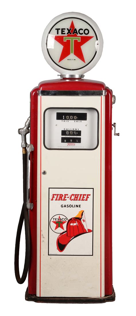Lot Detail Tokheim 300 Gas Pump Restored In Texaco Fire Chief Gasoline