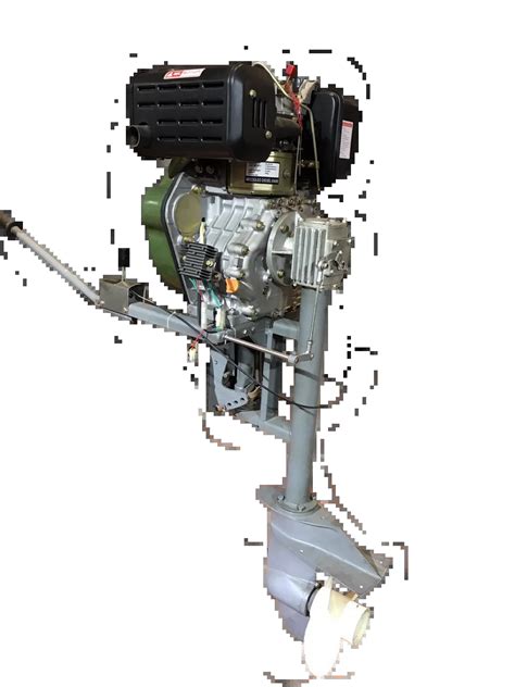 Diesel Outboard Motor 15 Hp Air Cooled 2 Cylinders 4 Stroke Diesel