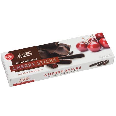 Sweet Candy Rich Dark Chocolate Sticks Cherry 105 Oz
