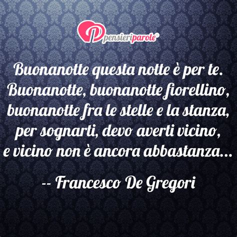 Roma il 4/4/1951+ età e segno francesco de gregori è un cantautore e musicista italiano. Immagine con augurio buonanotte di Francesco De Gregori ...